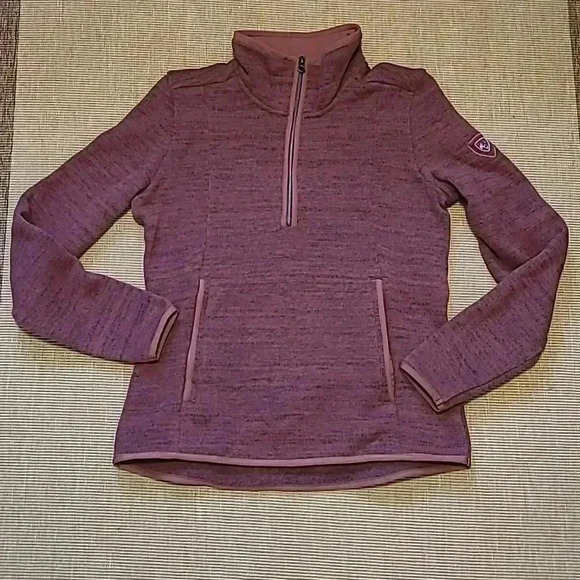 NWOT Kuhl Acendyr  1/4 Zip Fleece Pullover Women's Small - Rustic (Rust/Brick) - Picture 2 of 8